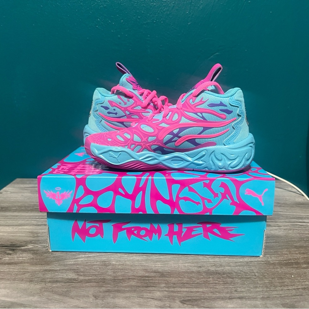Puma Kids Sneakers - Aqua and Pink